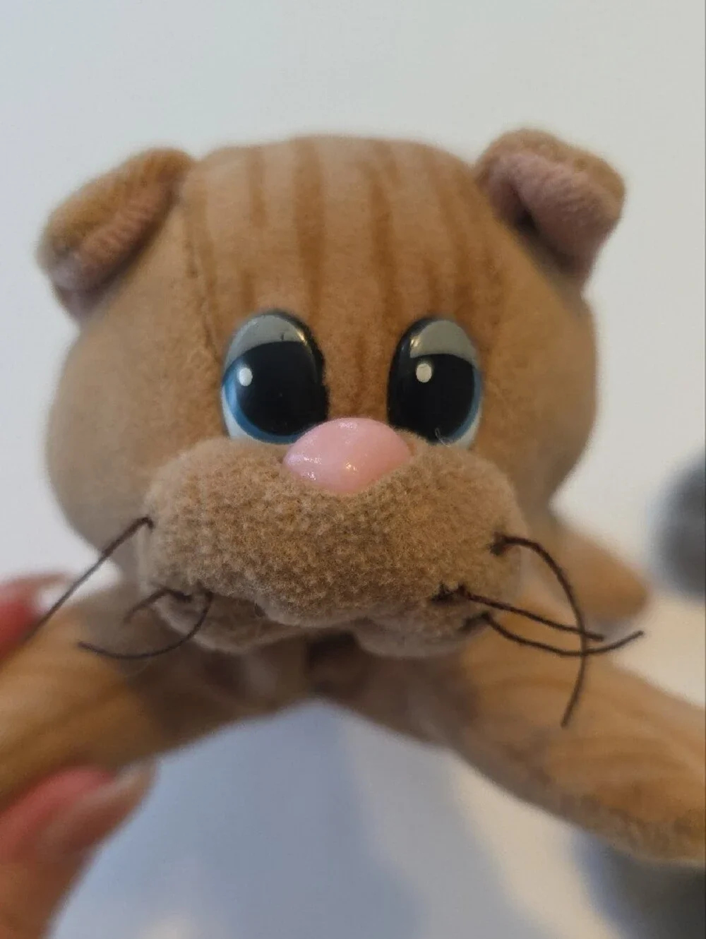 Vintage Tonka Pound Puppies Pound Purries Cat Plush Lot 2 Tan Gray Tabby 80s Kid